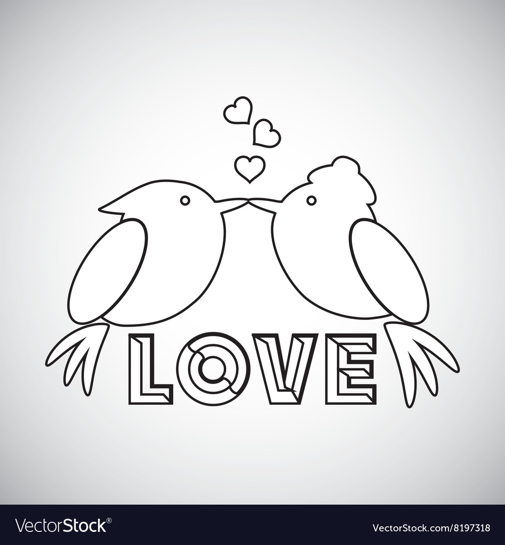 Love with bird design