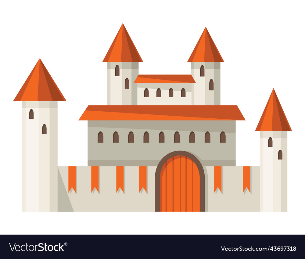 Medieval kingdom castle or royal fortress fairy