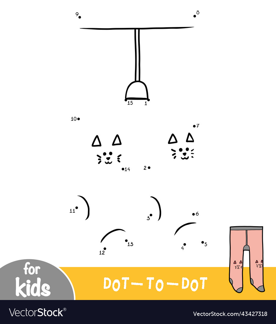 Numbers game education dot to kids tights