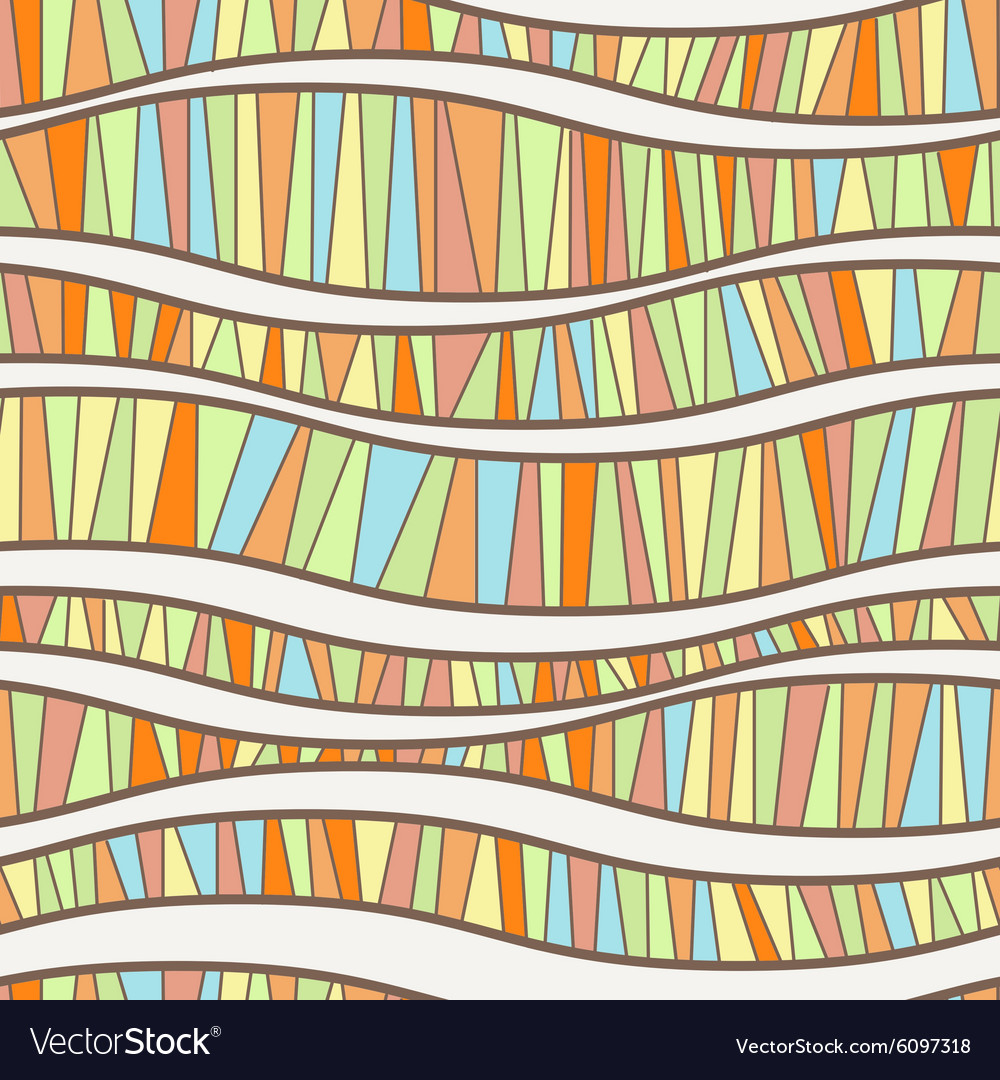 Seamless pattern of wavy lines