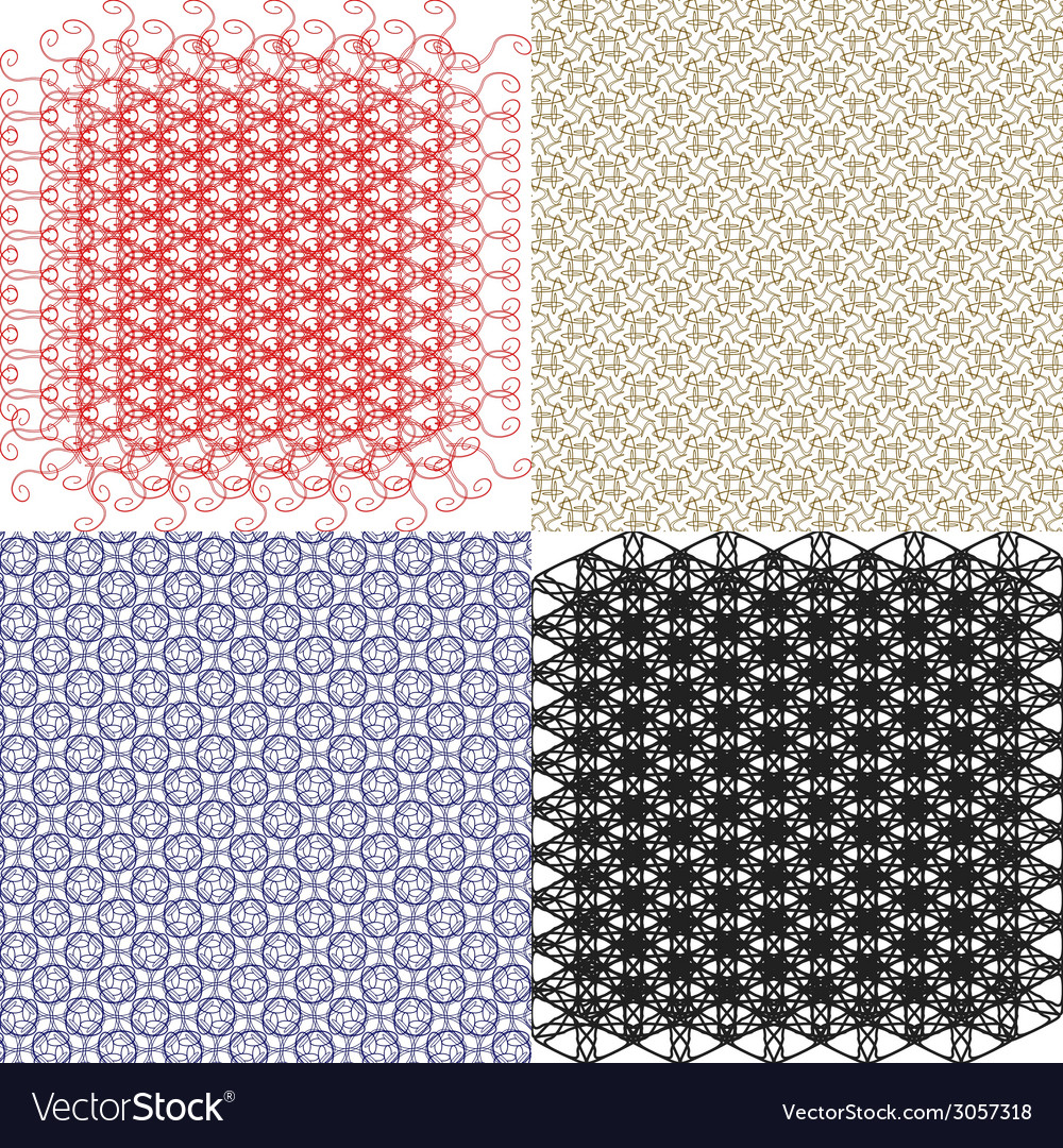 Set of pattern modern stylish texture repeating