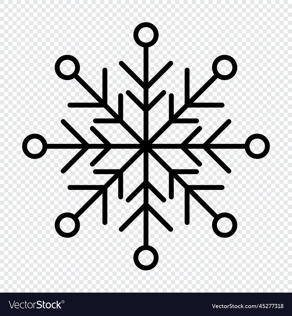 Snowflake icon simple Vector Image Snowflake icon simple