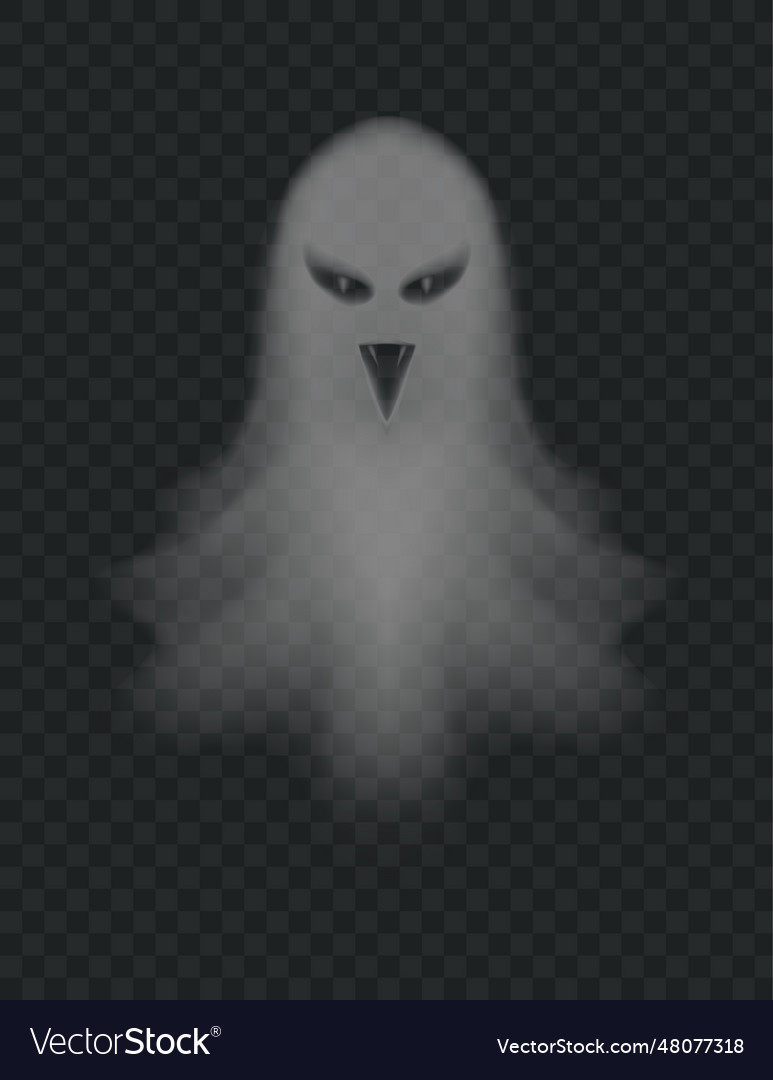 Transparent ghost scary halloween night ghoul