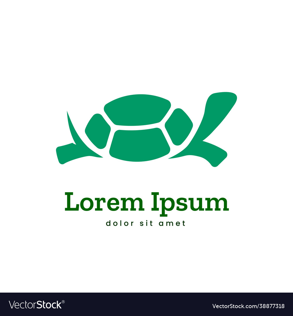 Turtle logo icon symbol Royalty Free Vector Image