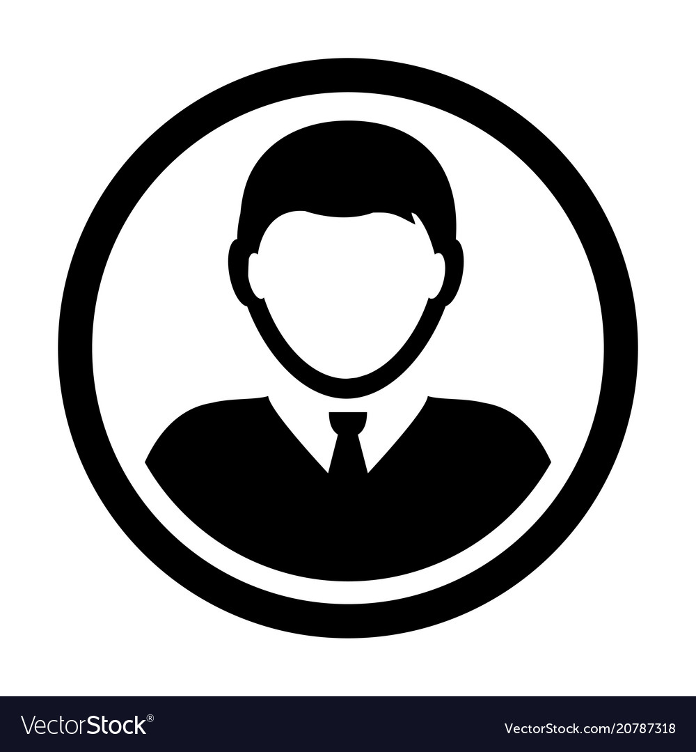 User icon male person symbol profile avatar Vector Image