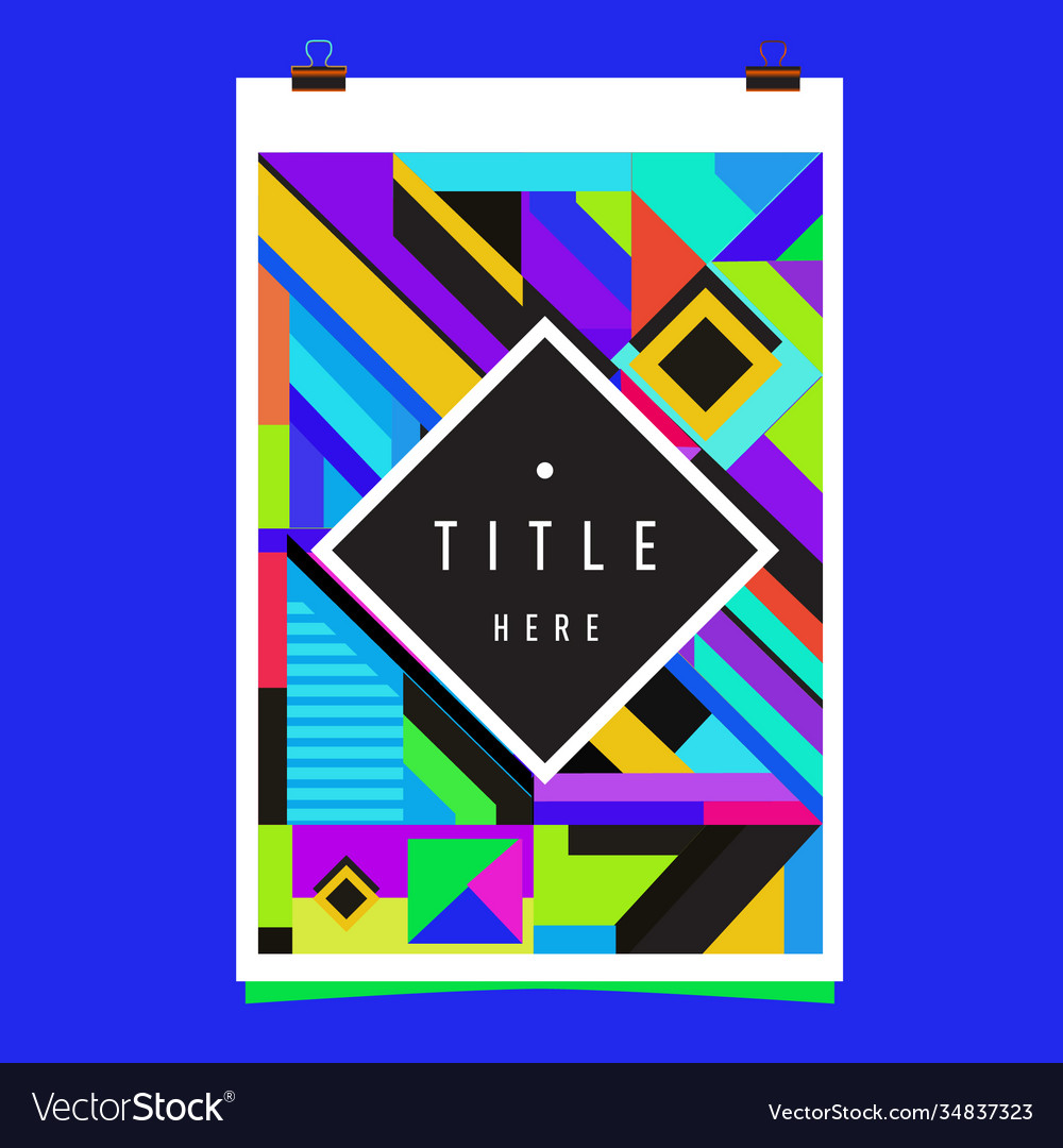 Abstract colorful geometric pattern background Vector Image Abstract colorful geometric pattern background