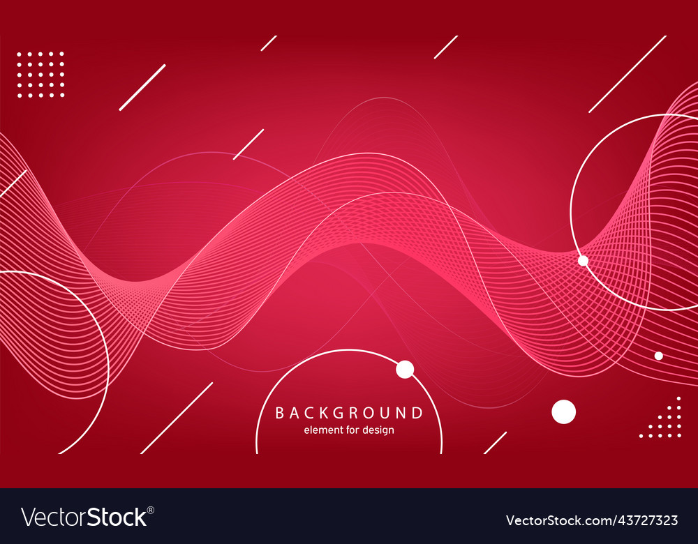 Abstract wave background element for design vector image Abstract wave background element for design