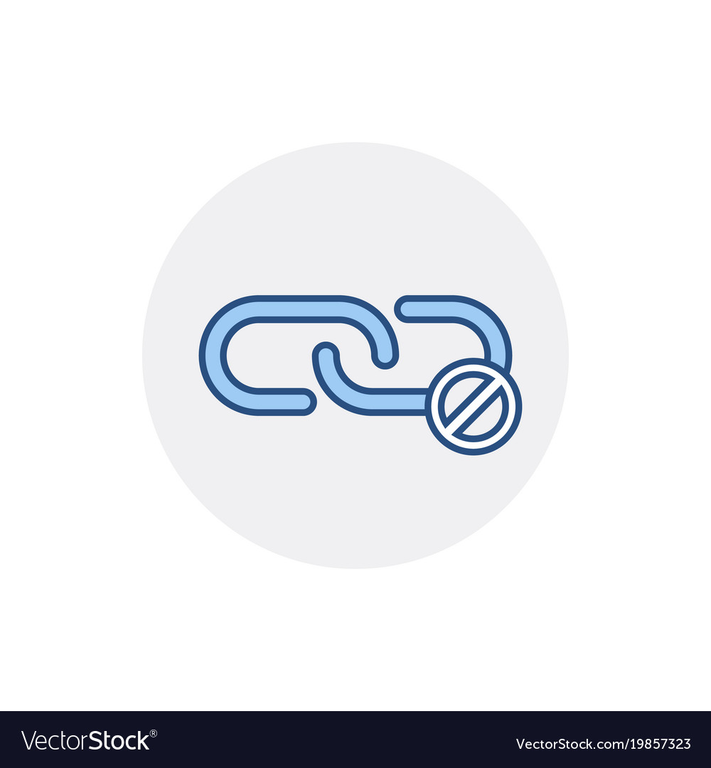 Address chain hyperlink link restricted web icon