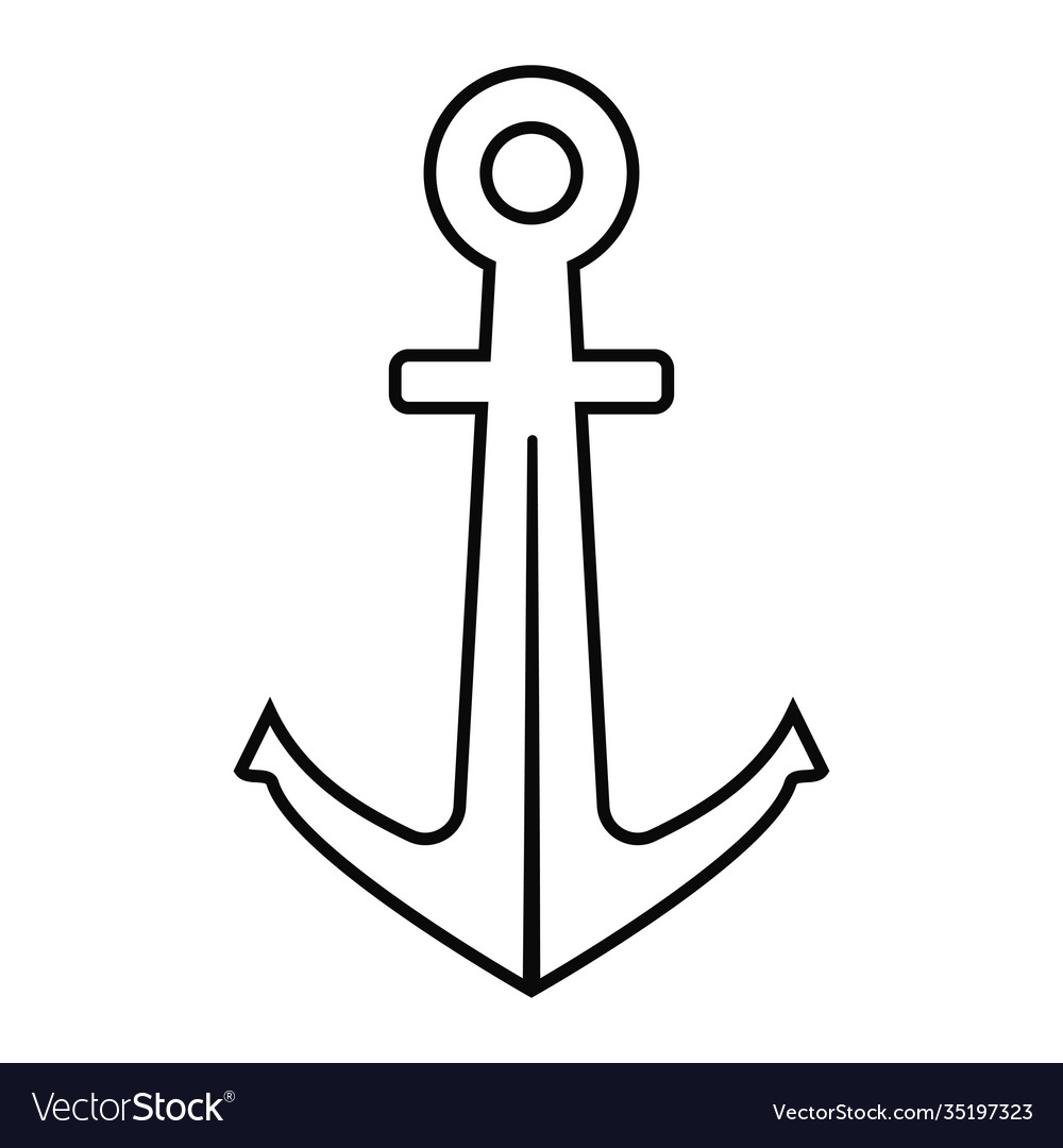 Anchor Royalty Free Vector Image Vectorstock