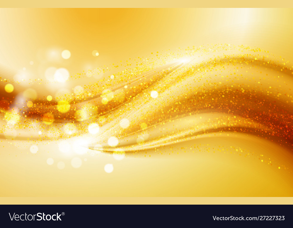 Beautiful gold satin drapery background soft Vector Image