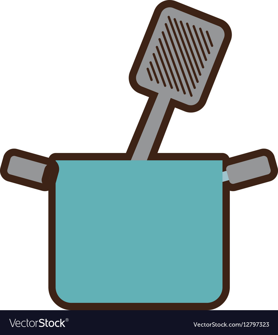 Blue pot grilled spatula cooking kitchenware