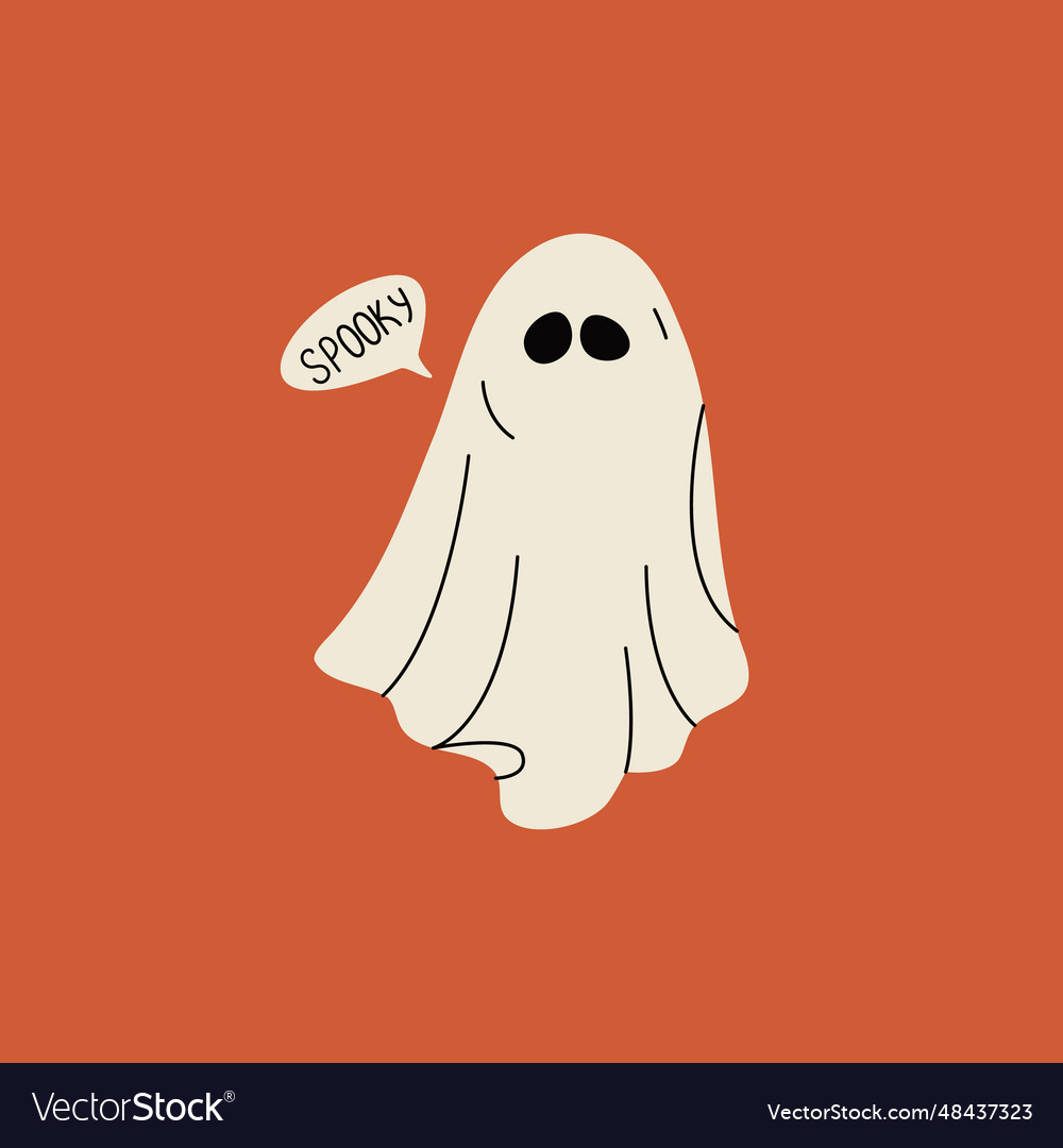 Cartoon halloween cloth ghost scary monster