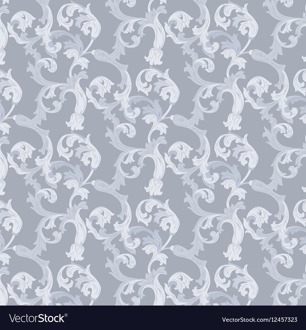 Damask baroque pattern