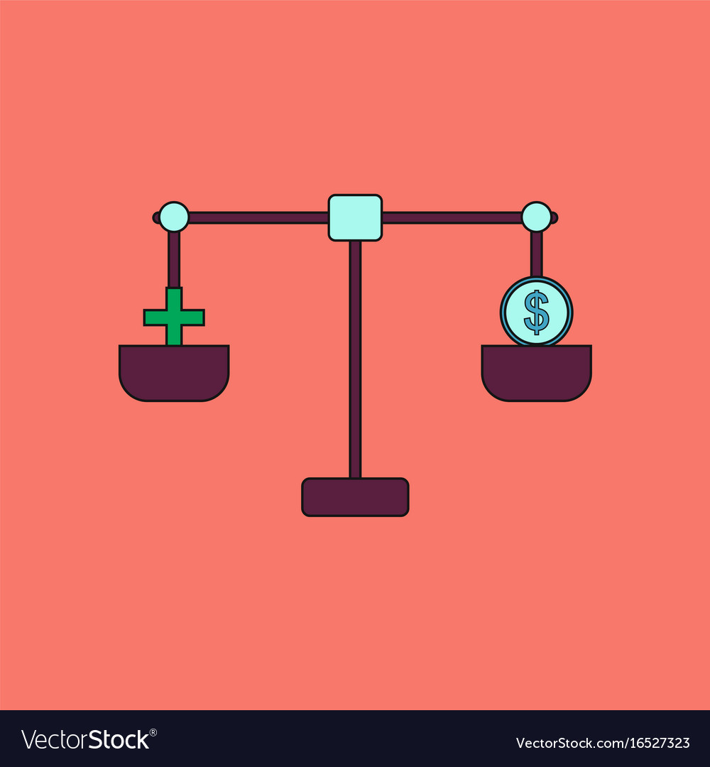 Flat icon design collection scales with cross