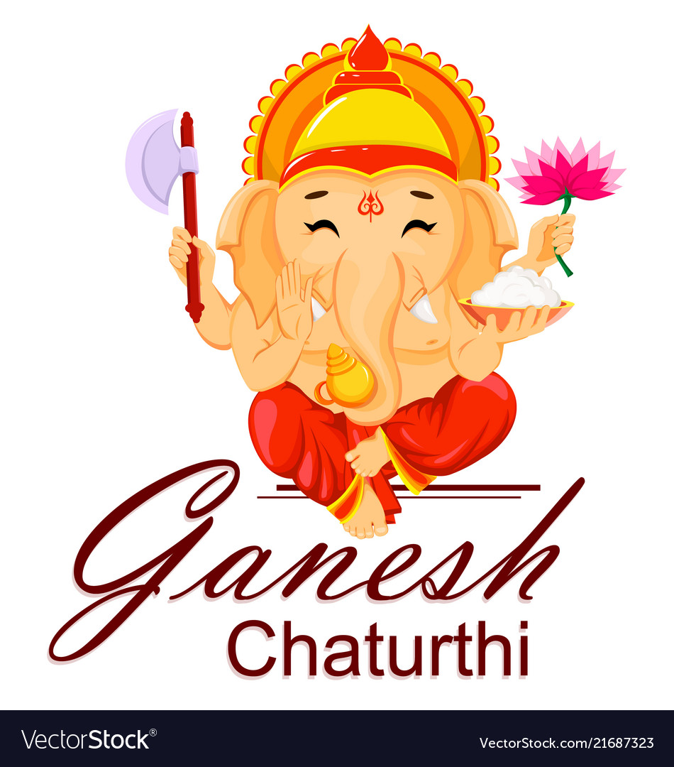 Happy ganesh chaturthi greeting card