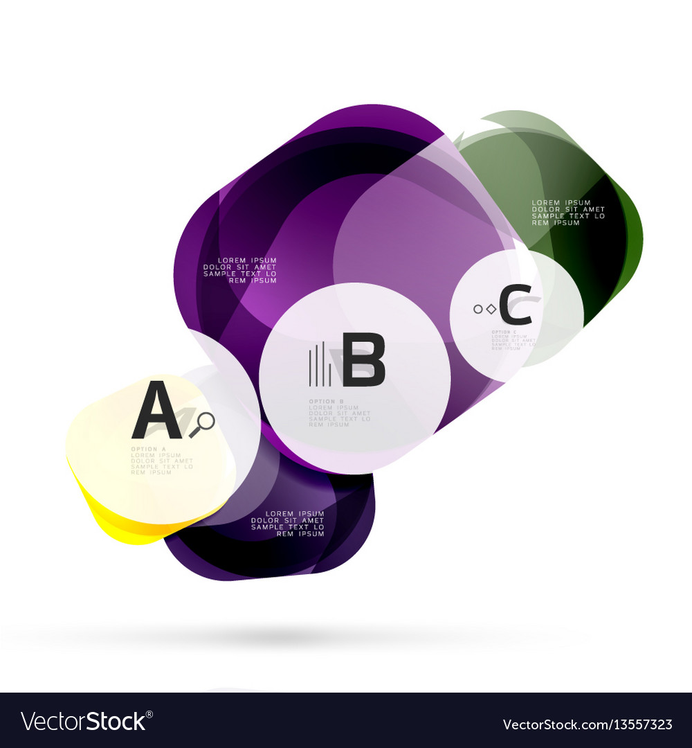 Shiny blank web option boxes vector image Shiny blank web option boxes