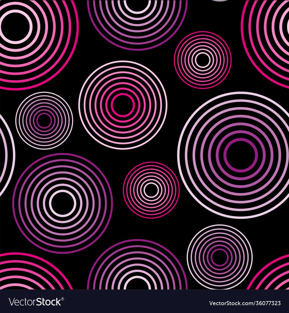 Simple circles geometric seamless pattern print Vector Image Simple circles geometric seamless pattern print