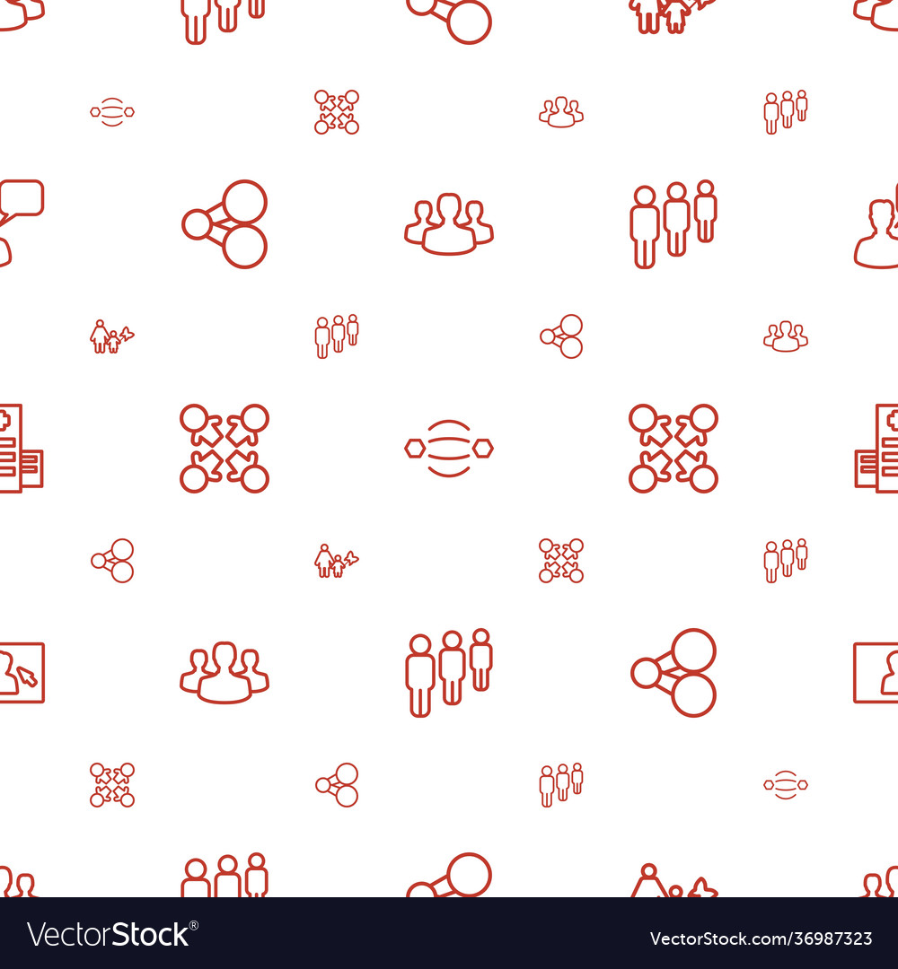 Social icons pattern seamless white background