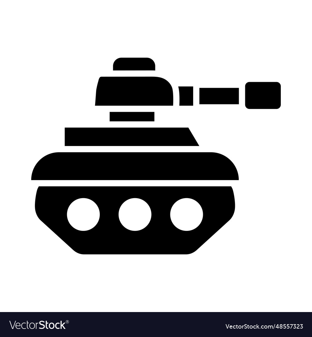 Tank glyph icon for personal and commercial use