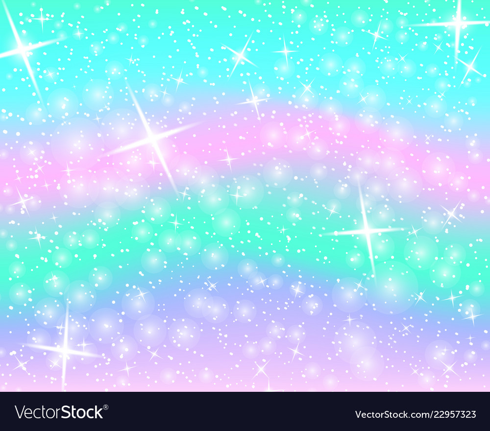 Unicorn rainbow background mermaid pattern