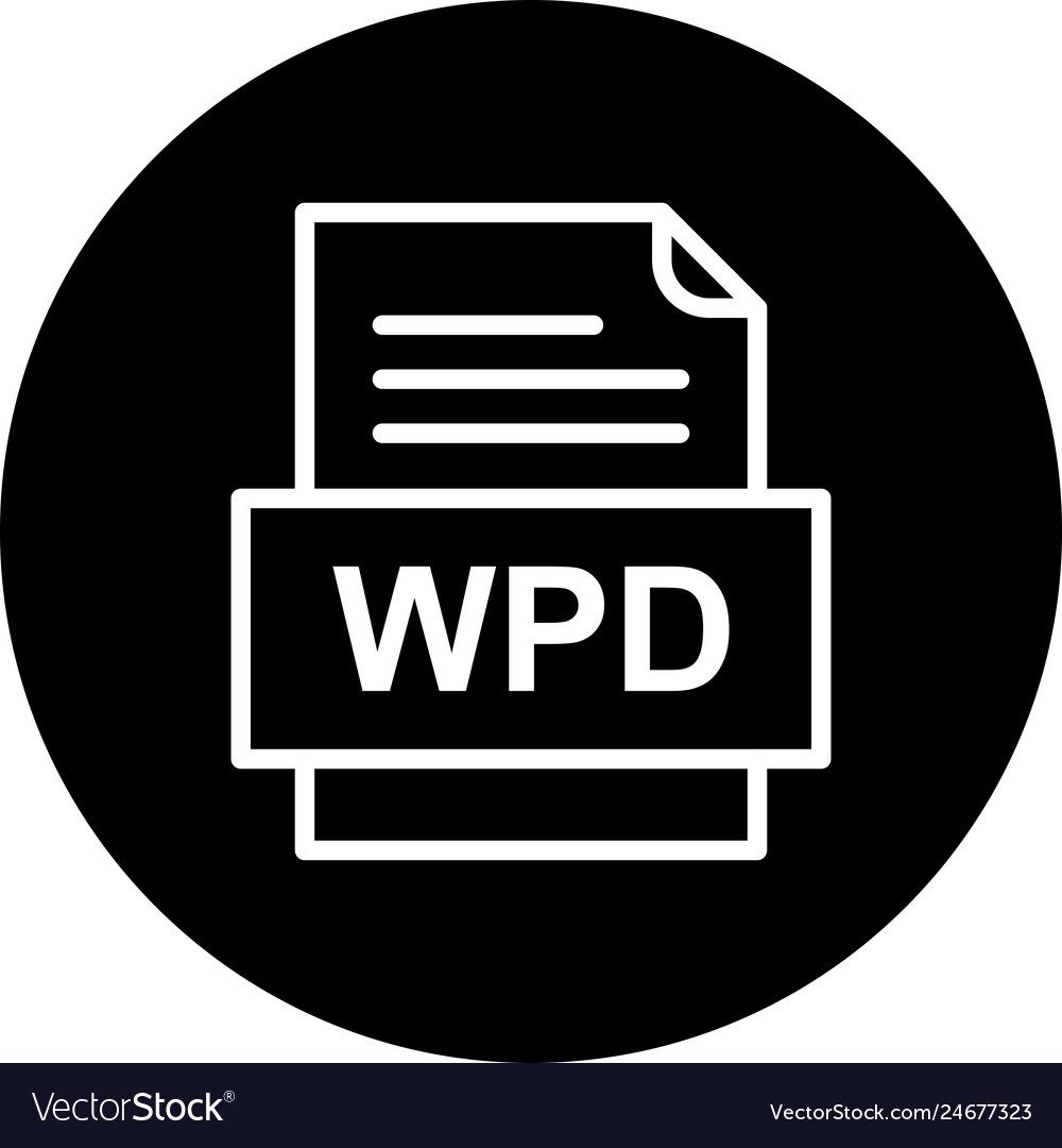 Wpd file document icon