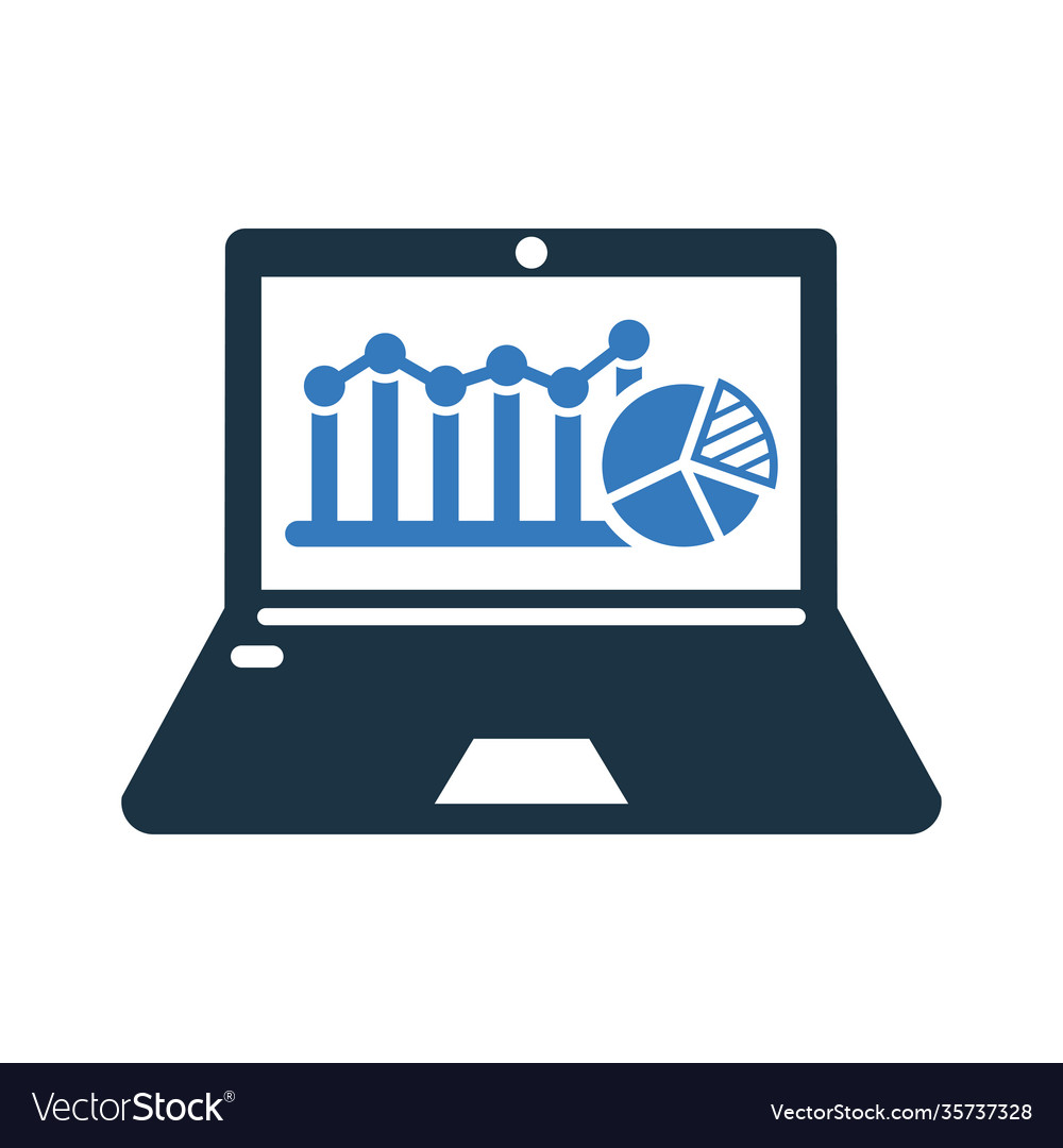 Analytics business data report icon graphics