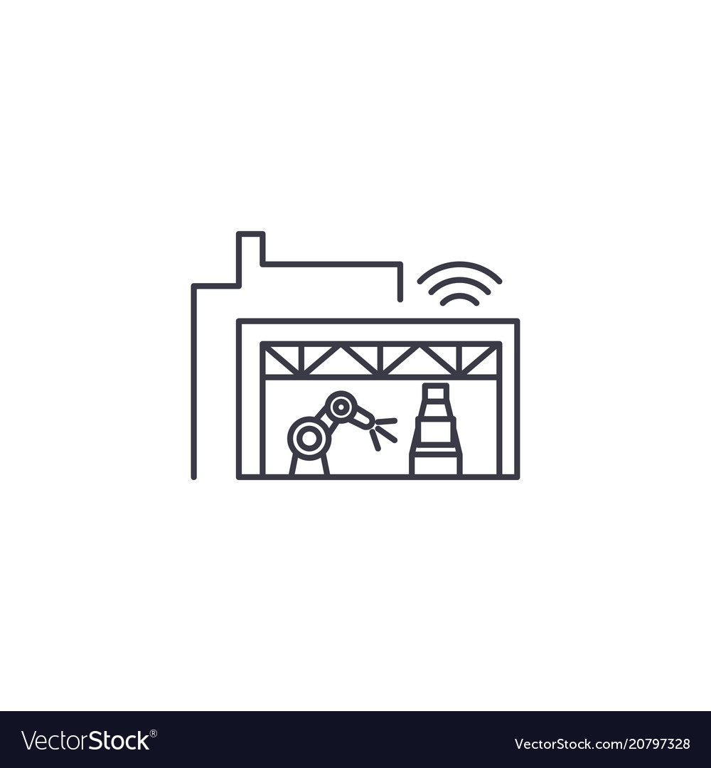 Assembly line icon sign vector image Assembly line icon sign