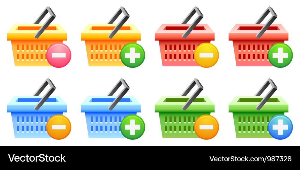 Basket Royalty Free Vector Image - VectorStock