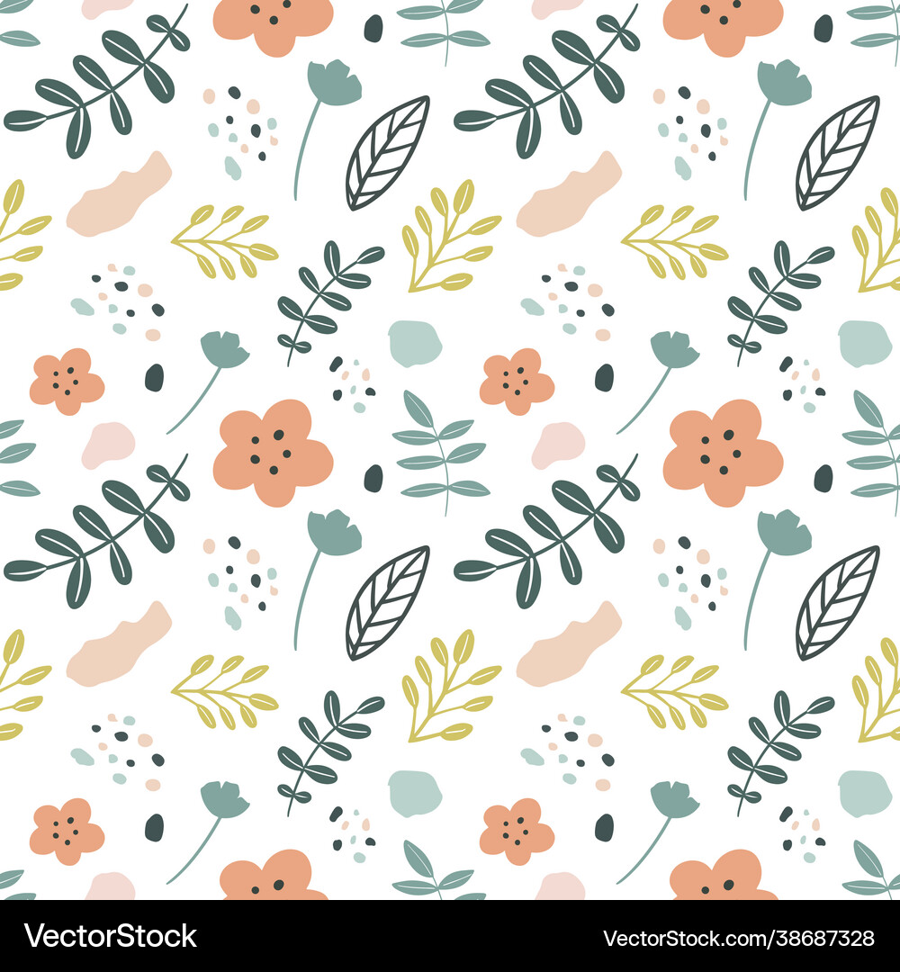 Collection set leaf plants pattern Royalty Free Vector Image