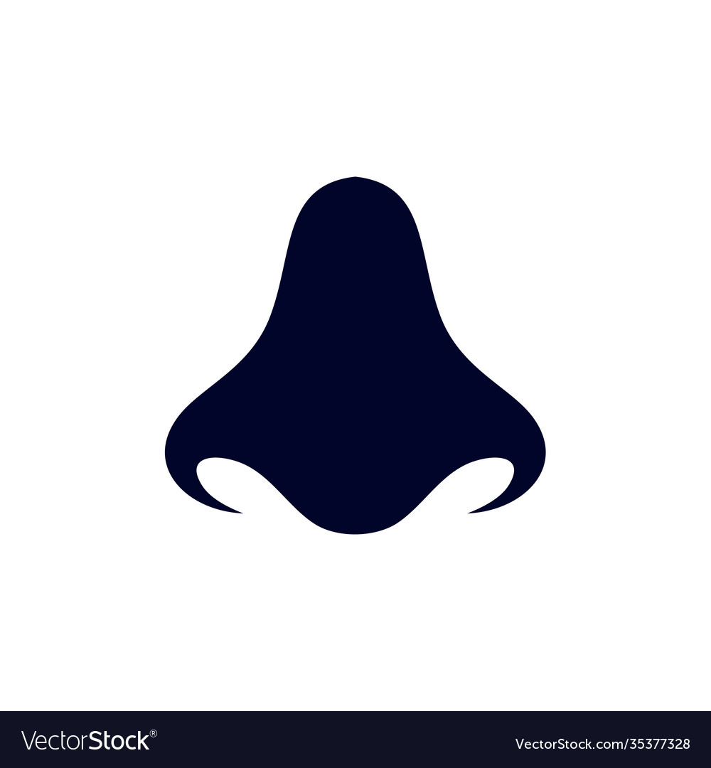 Nose logo design template organs logo design Vector Image