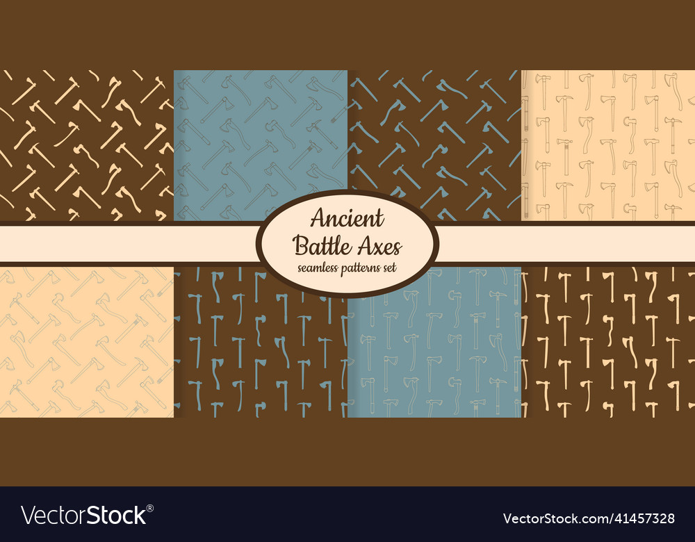 Patterns with ancient battle axes