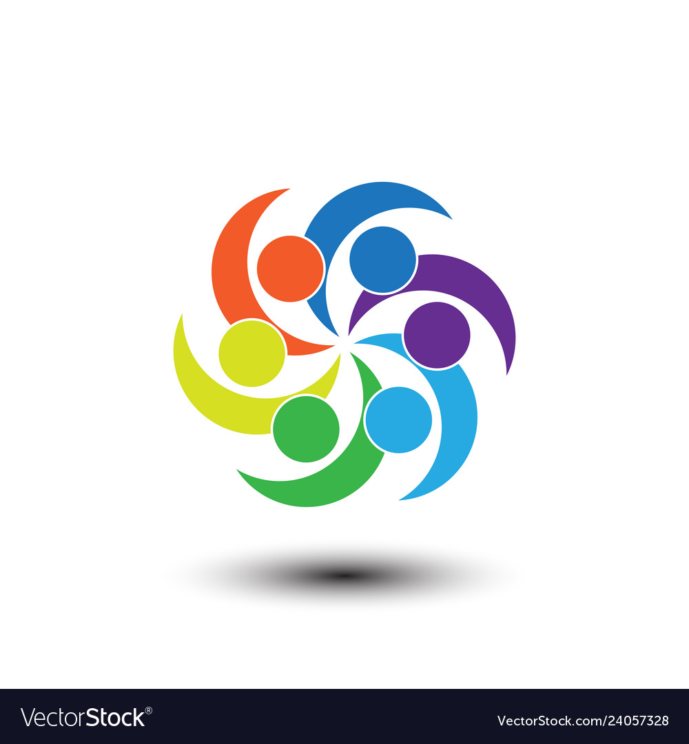 People business connecting logo