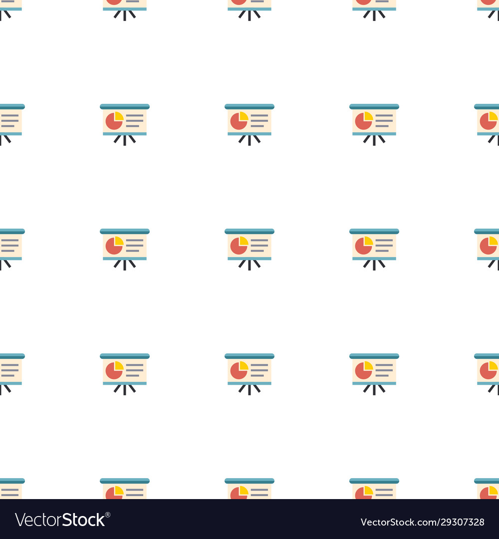 Presentation icon pattern seamless isolated vector image Presentation icon pattern seamless isolated