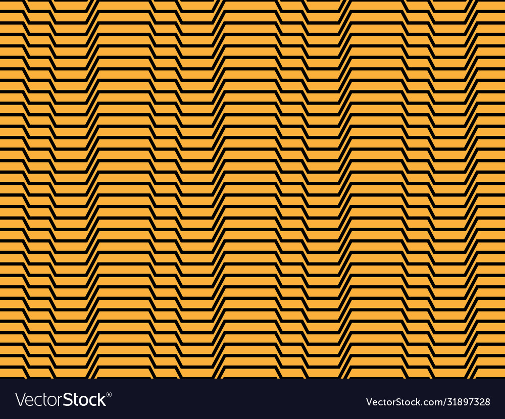 Seamless pattern broken lines optical effect vector image Seamless pattern broken lines optical effect