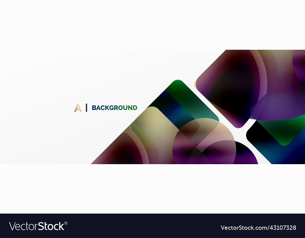 Transparent effects geometric abstract background Vector Image