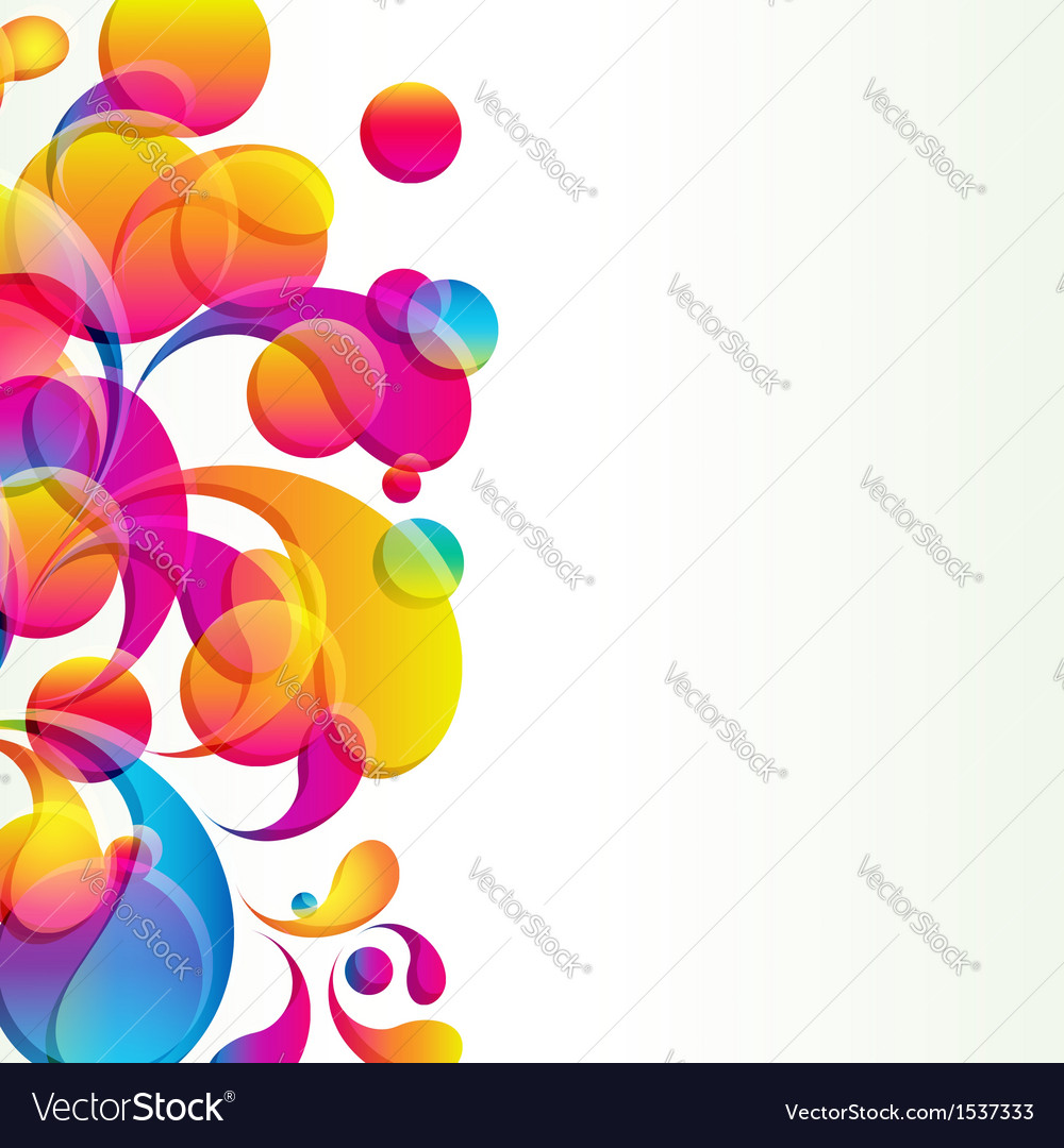 Abstract bright circles background Royalty Free Vector Image