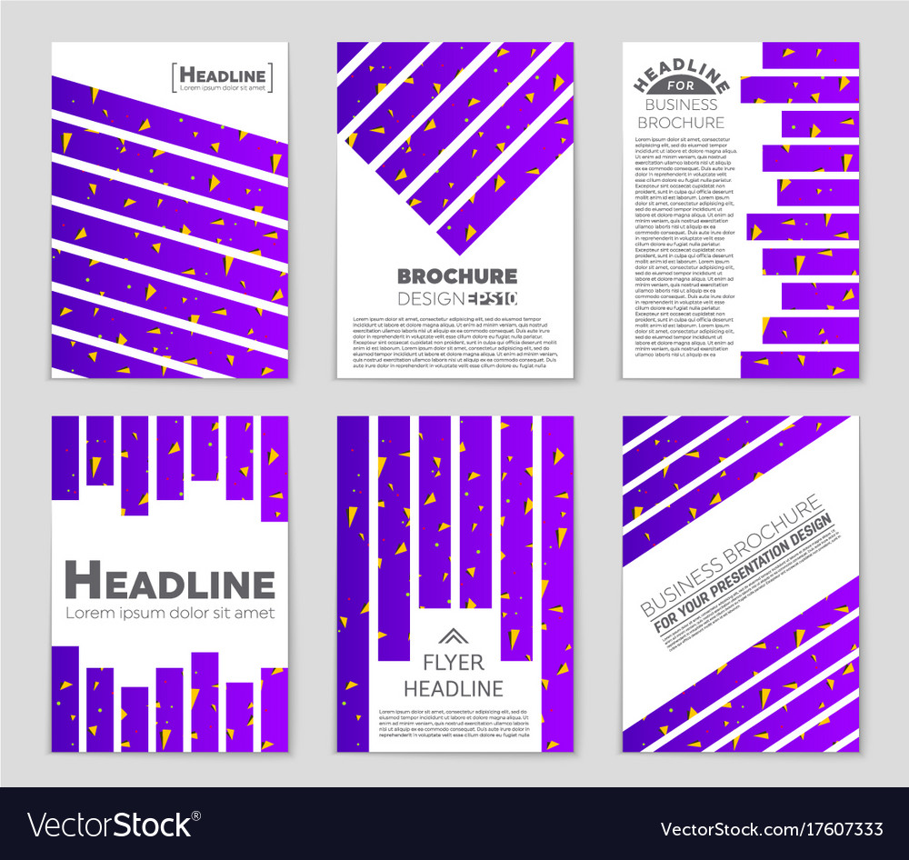 Abstract layout background set for art