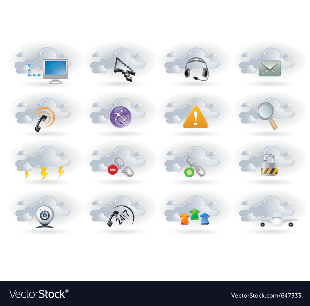 Cloud Networking Icons