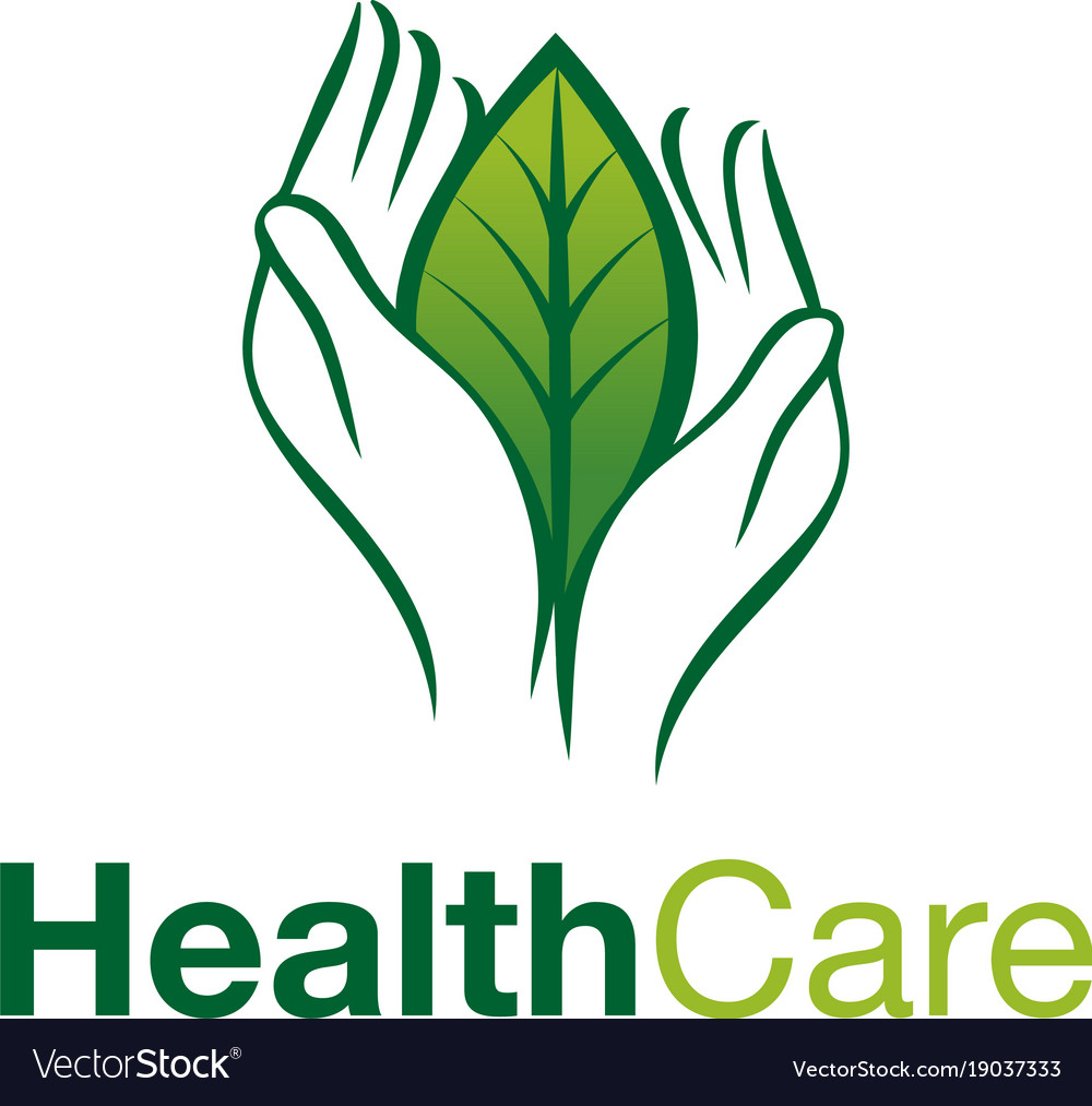 Healthy people logo medical design concept