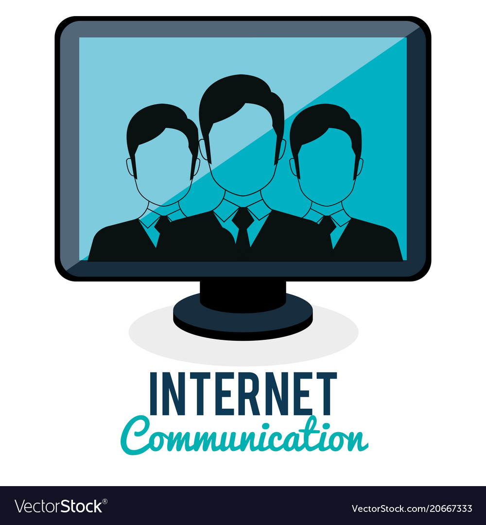 Internet connection community group vector image Internet connection community group