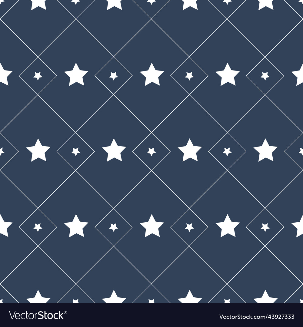 Seamless pattern with a star on dark background