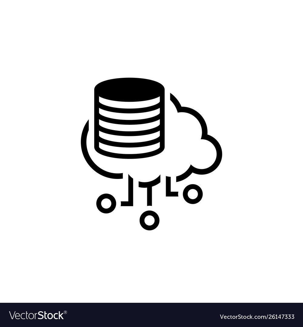 Simple distributed storage icon
