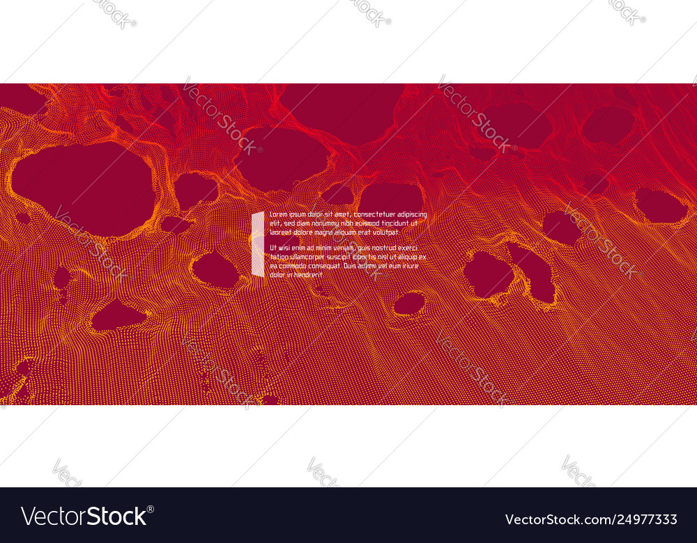 Spiderweb broken grid background with hole 3d vector image Spiderweb broken grid background with hole 3d