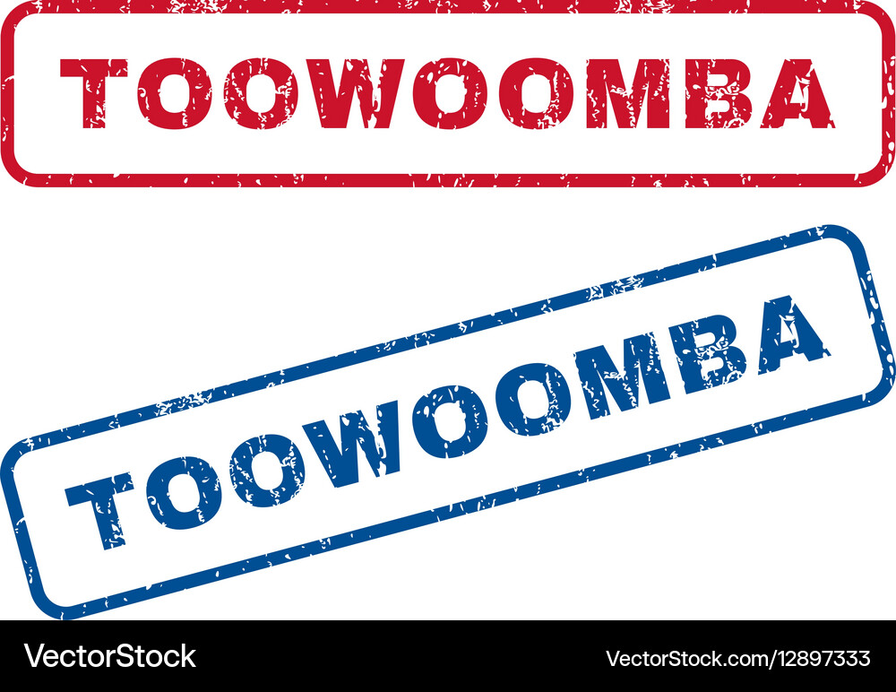 Toowoomba rubber stamps Royalty Free Vector Image