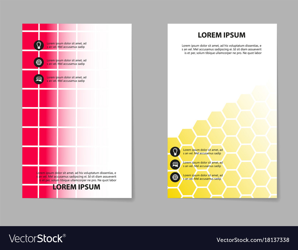 Abstract composition business card set box block