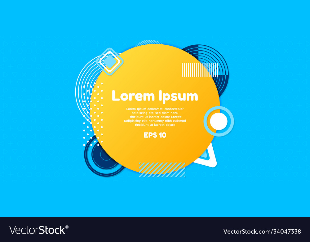 Circle frame overlap element design geometric