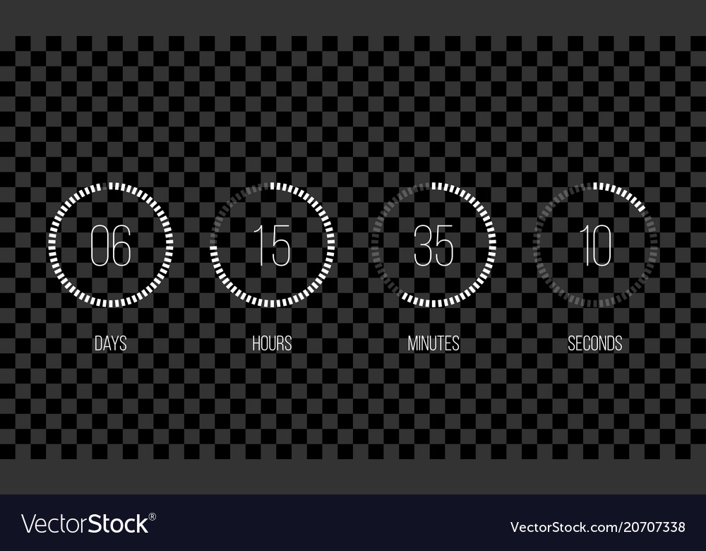 Countdown clock counter digital timer