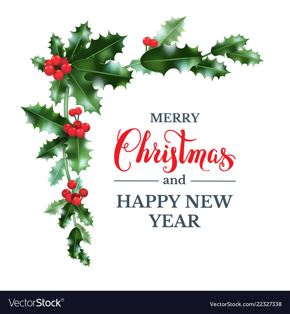 Festive Holly Card