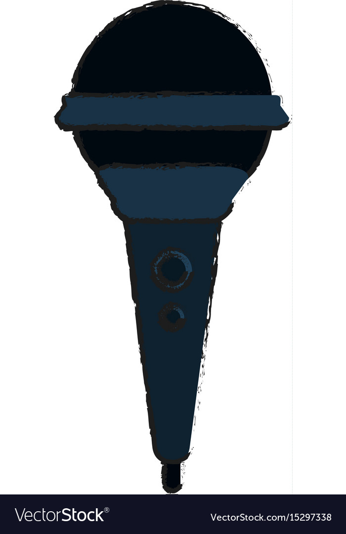 Modern microphone with cord icon image