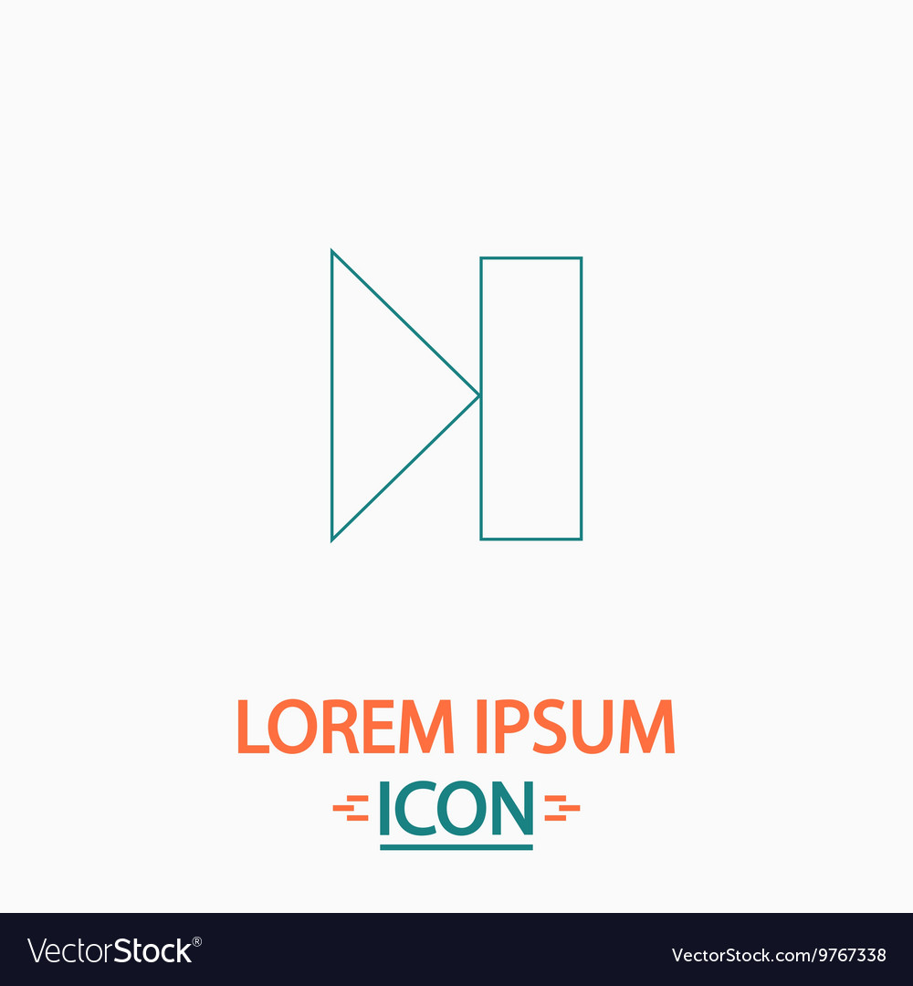Next track button computer symbol